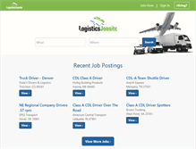 Tablet Screenshot of logisticsjobsite.com